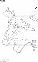 REAR FEDNER for Suzuki BURGMAN 125 2005