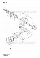CRANKSHAFT for Suzuki BURGMAN 400 2009