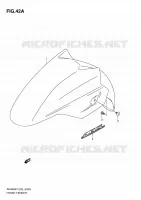 FRONT FENDER (MODEL K9) for Suzuki BURGMAN 400 2009