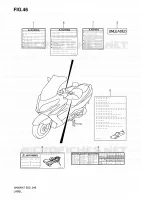 LABEL (MODEL K7/K8/K9) for Suzuki BURGMAN 400 2009