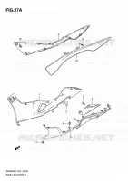 LOWER FAIRING (MODEL K9) for Suzuki BURGMAN 400 2009