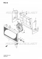 RADIATOR for Suzuki BURGMAN 400 2009