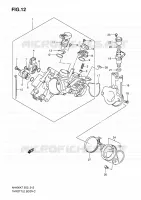 THROTTLE BODY for Suzuki BURGMAN 400 2009