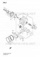CRANKSHAFT for Suzuki BURGMAN 400 2009