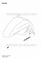 FRONT FENDER (MODEL K9) for Suzuki BURGMAN 400 2009