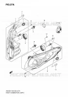 HEADLIGHT (MODEL K8/K9/L0) for Suzuki BURGMAN 400 2009