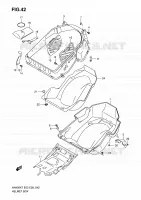 HELMET BOX for Suzuki BURGMAN 400 2009