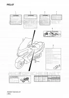 LABEL for Suzuki BURGMAN 400 2009