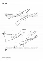 LOWER FAIRING (MODEL K9) for Suzuki BURGMAN 400 2009