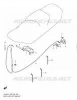 SEAT LOCK for Suzuki BURGMAN 400 2009
