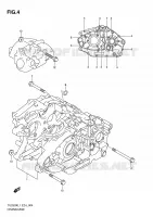 CRANKCASE for Suzuki TU 250 2011
