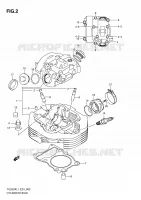 CYLINDER HEAD for Suzuki TU 250 2011