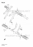 FOOTREST for Suzuki TU 250 2011