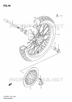 FRONT WHEEL for Suzuki TU 250 2011