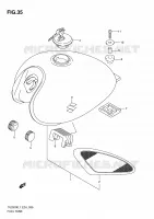 FUEL TANK for Suzuki TU 250 2011