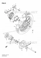 REAR WHEEL for Suzuki TU 250 2011