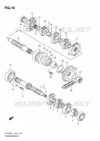 TRANSMISSION for Suzuki TU 250 2011