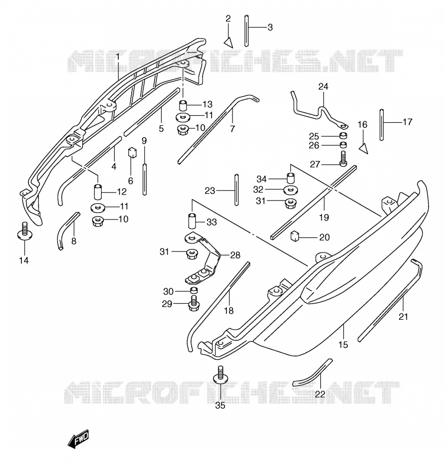 BACKREST (SIDE)(MODEL W/X/Y) Suzuki SCOOTER 250 BURGMAN 2000  AN250RY(E2)