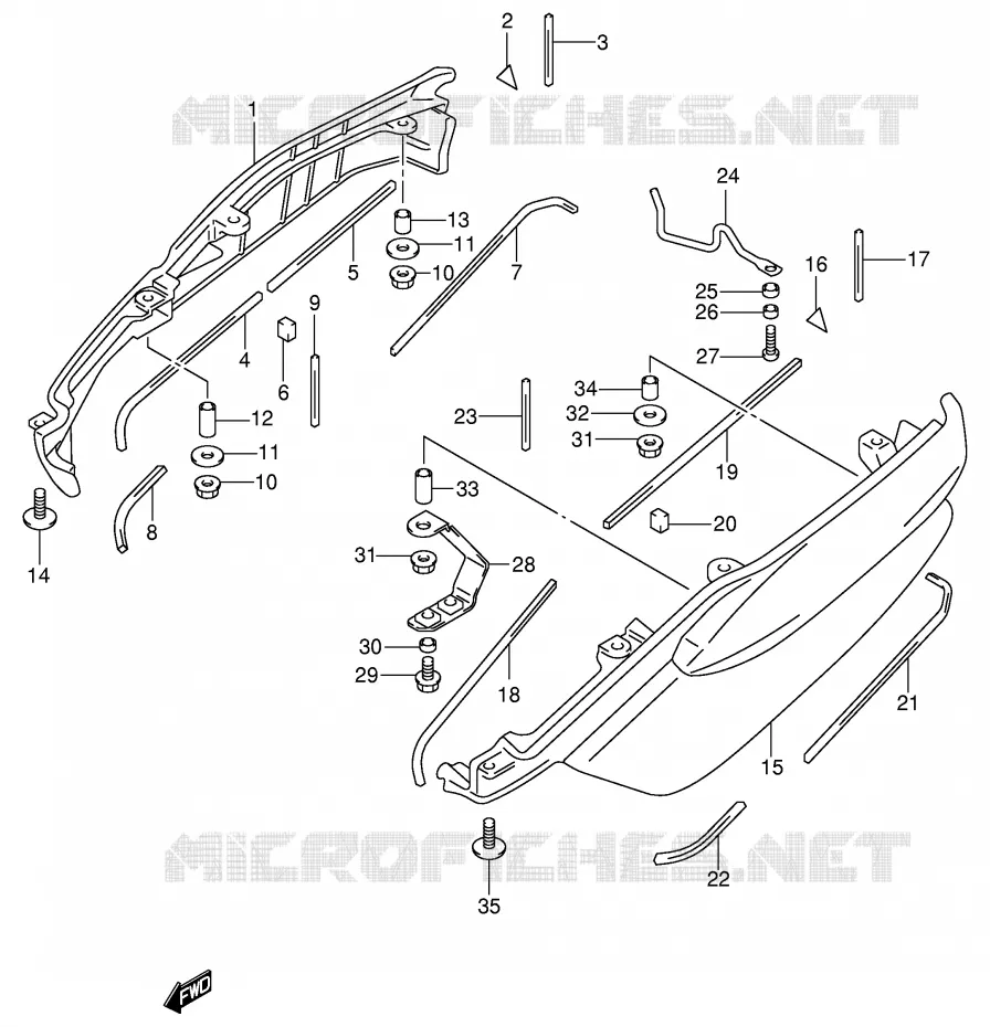 BACKREST (SIDE)(MODEL X/Y) Suzuki SCOOTER 400 BURGMAN 2002  AN400RK2(E2)