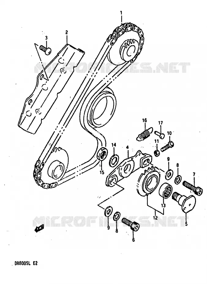 BALANCER CHAIN Suzuki MOTO 800 DR 1990  DR800SUL(L)