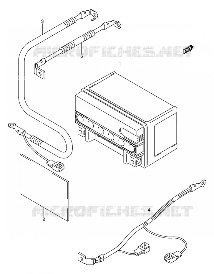 BATTERY (MODEL K1/K2) Suzuki SCOOTER 400 BURGMAN 1999  AN400X(E2)