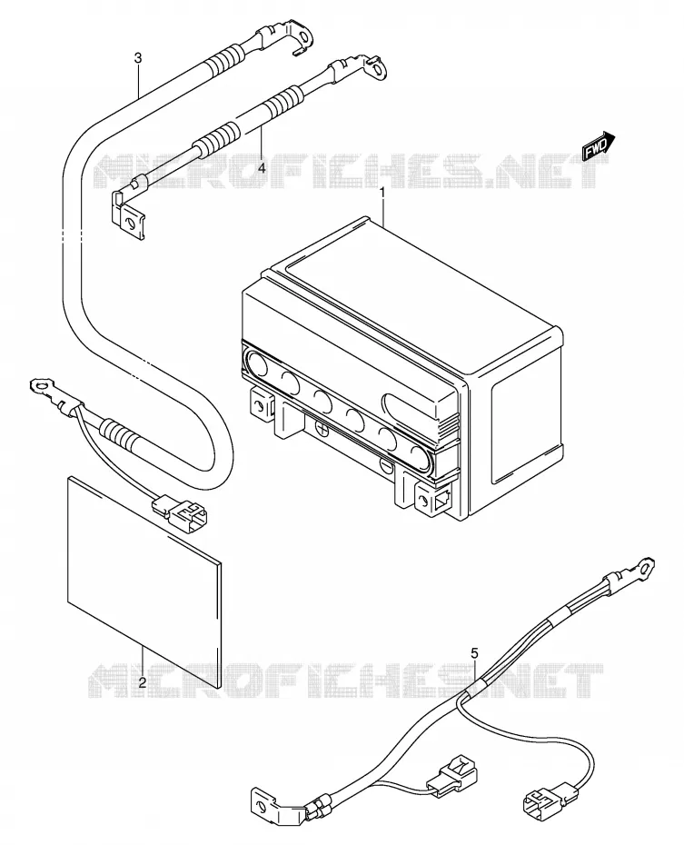 BATTERY (MODLE K1/K2) Suzuki SCOOTER 250 BURGMAN 2000  AN250RY(E2)
