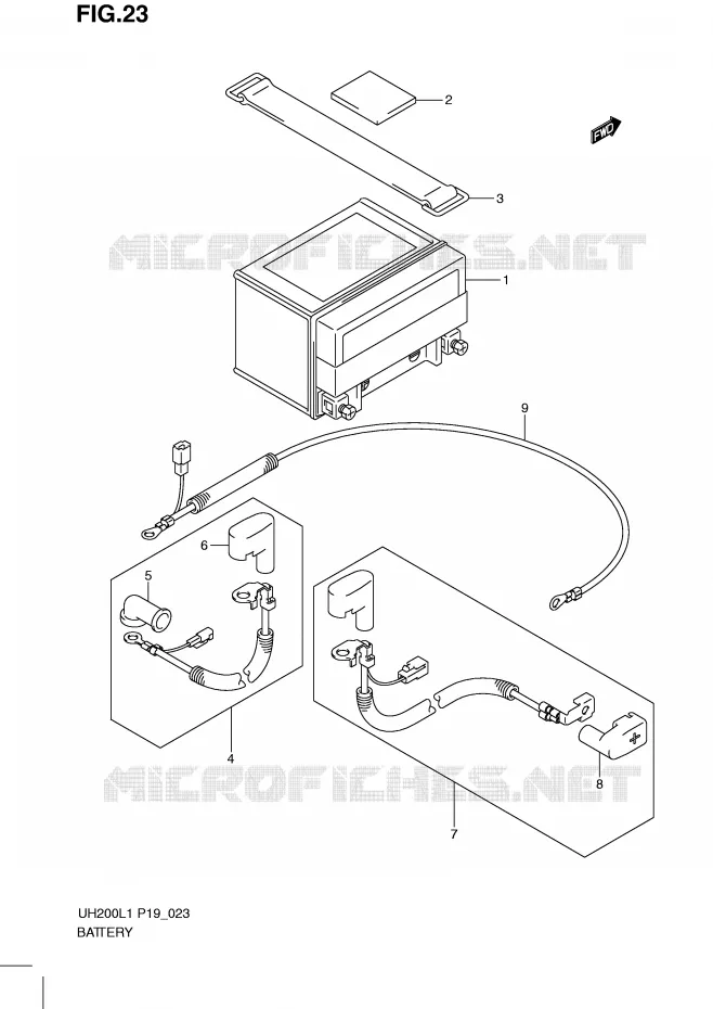 BATTERY Suzuki SCOOTER 200 BURGMAN 2011  UH200GL1(P19)