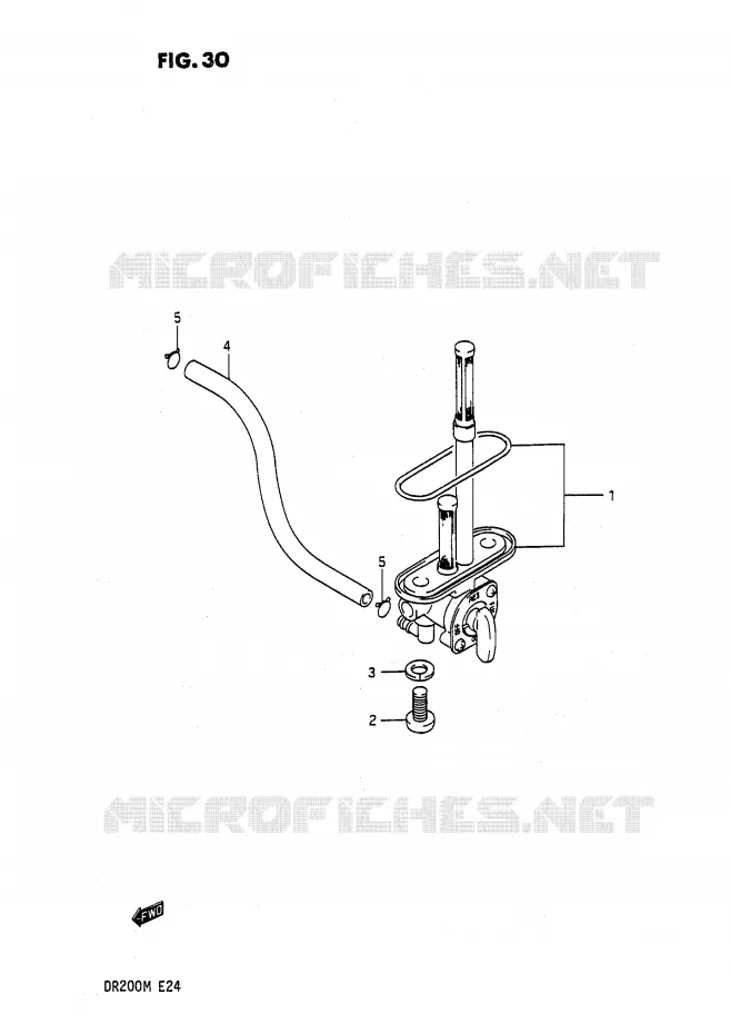 FUEL COCK Suzuki MOTO 200 DR 1991  DR200M(E24)