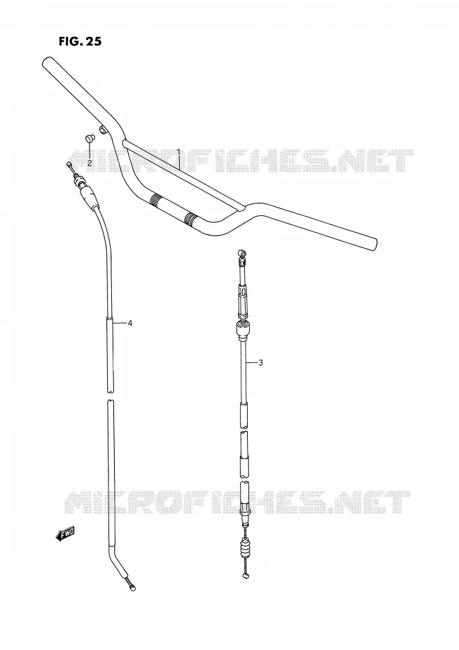 HANDLEBAR Suzuki MOTO 250 RM 1993  RM250P(E3)