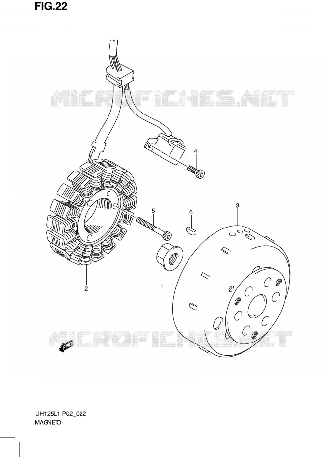 IGNITION Suzuki SCOOTER 125 BURGMAN 2011  UH125GL1(P2)