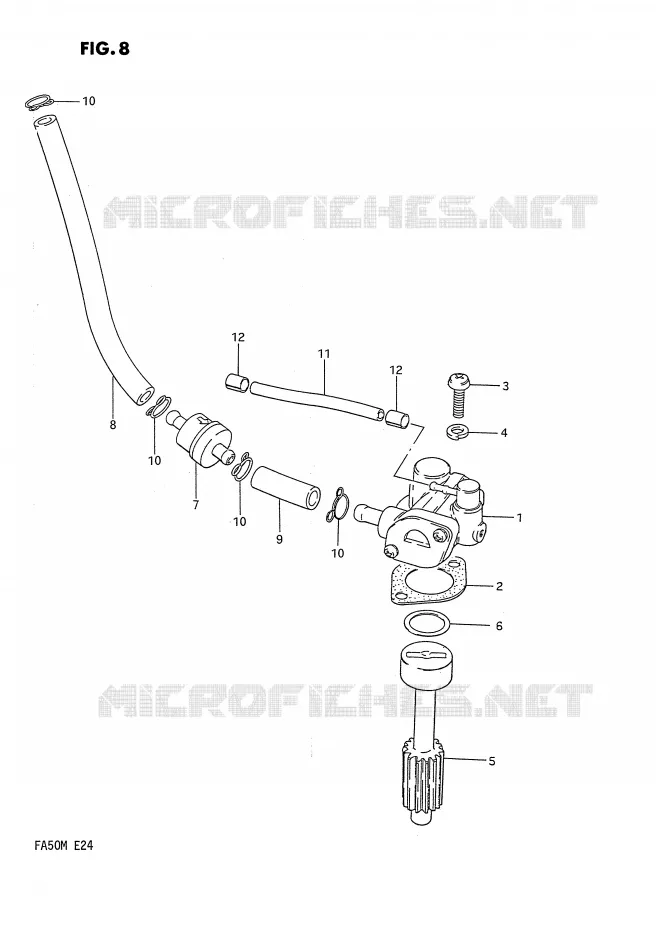 OIL PUMP Suzuki SCOOTER 50 FA 1990  FA50L(E24)