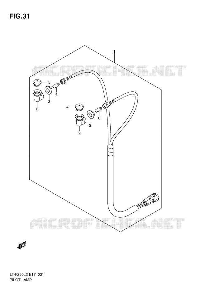 PILOT LAMPS (LT-F250L2 E24) Suzuki QUAD 250 OZARK 2012  LT-F250L2(E17)