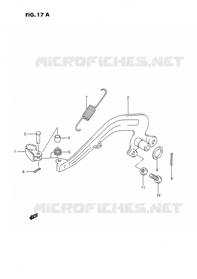 REAR BRAKE (MODEL L/M/N/P/R/S) Suzuki MOTO 80 RM 1992  RM80N(E24)