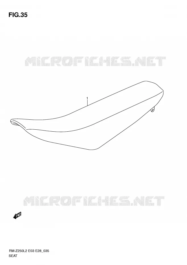 SEAT Suzuki MOTO 250 RM-Z 2012  RM-Z250L2(E03)