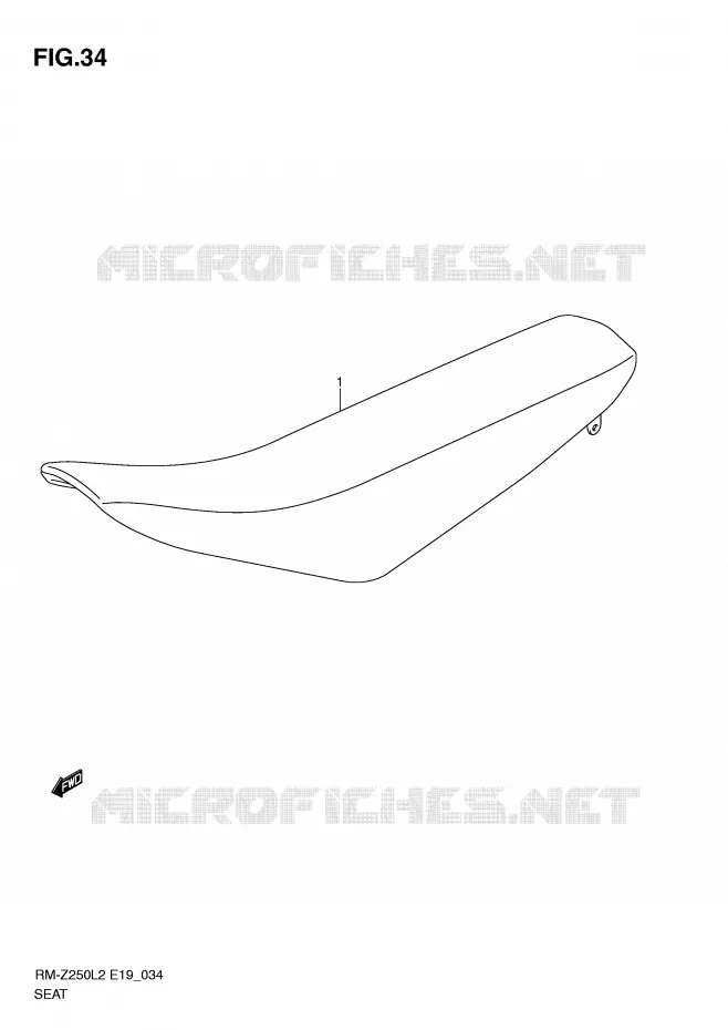 SEAT Suzuki MOTO 250 RM-Z 2012  RM-Z250L2(E19)