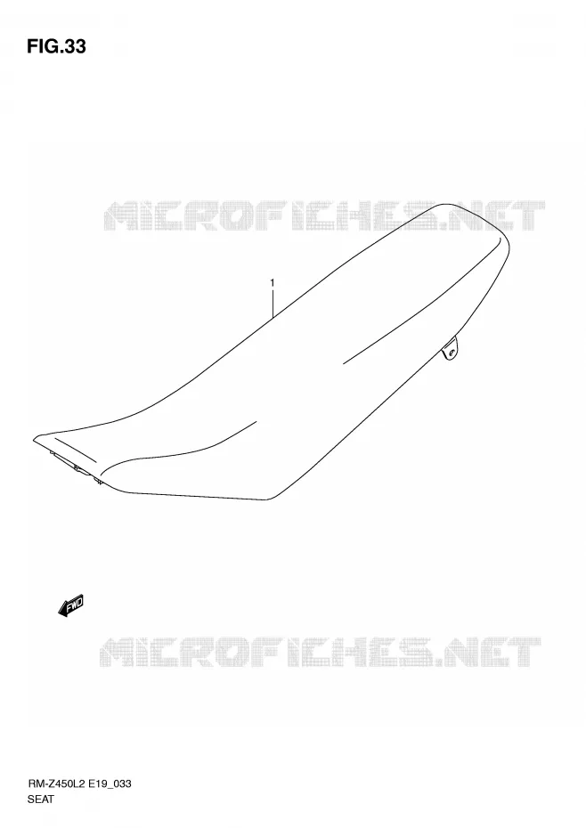 SEAT Suzuki MOTO 450 RM-Z 2012  RM-Z450L2(E19)