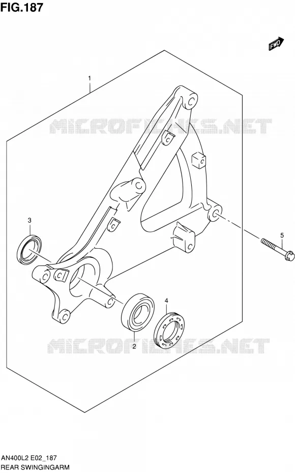 SWINGARM Suzuki SCOOTER 400 BURGMAN 2012  AN400AL2(E19,E24)
