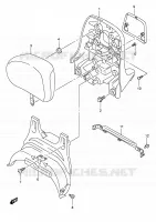 BACKREST (CENTER)(MODELE K5/K6) for Suzuki BURGMAN 400 2005