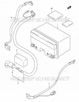 BATTERY for Suzuki BURGMAN 400 2005