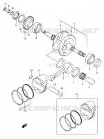 CRANKSHAFT for Suzuki BURGMAN 400 2005