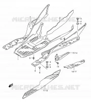 FOOTREST for Suzuki BURGMAN 400 2005
