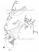 FROM LEG SHIELD (MODELE K5/K6) for Suzuki BURGMAN 400 2005