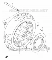 FRONT WHEEL for Suzuki BURGMAN 400 2005