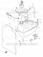 FUEL TANK for Suzuki BURGMAN 400 2005