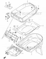 HELMET BOX for Suzuki BURGMAN 400 2005