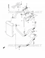 RADIATOR HOSE   EXPANSION TANK for Suzuki BURGMAN 400 2005