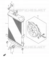 RADIATOR for Suzuki BURGMAN 400 2005