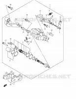REAR CALIPER for Suzuki BURGMAN 400 2005