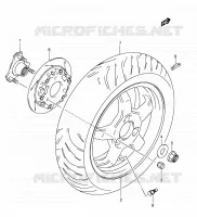 REAR WHEEL for Suzuki BURGMAN 400 2005