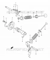 CAMSHAFT   VALVES for Suzuki BURGMAN 400 2006